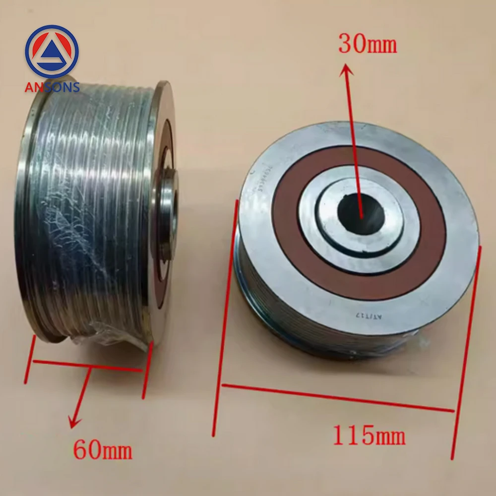 57613299 59384630   3300 3600 S**R Ascensor Rueda de correa de acero Anti rebote Diseño Rodillo Ansons Ascensor Repuestos