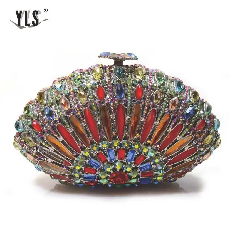 

New Fashion Women's Handbag Luxury Crystal Women's Handbag Suitable for Evening Events Parties Dinners Cocktails