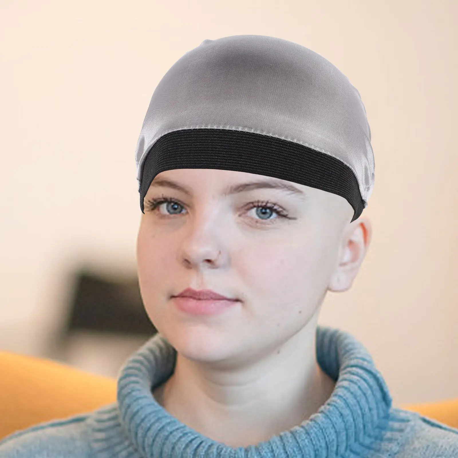 4Pcs Stocking Caps Liner Dome Cap Soft Stretchy Hair Cap for Styling Natural Hair Protection Hip Hop Dance Gym Yoga Wear