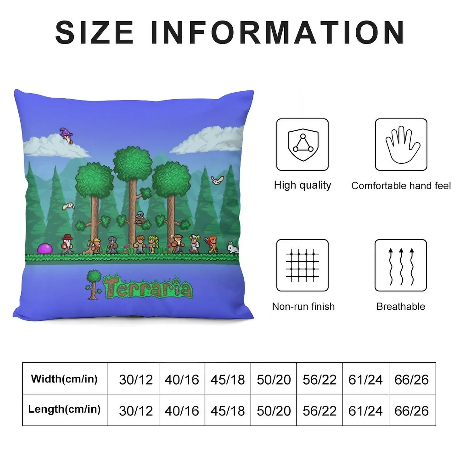 Terraria - Indie Game Throw Pillow home decor items christmas decorations 2025 pillow