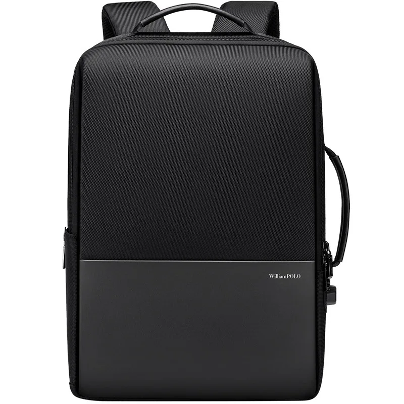 الرجال السفر حقيبة ظهر للأعمال الراقية سعة كبيرة مدرسة السفر الأعمال جلد الرجال على ظهره حقيبة كمبيوتر محمول بالجملة #4