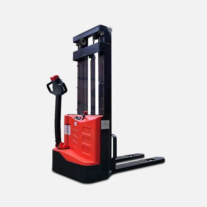 Factory 1.2 ton battery operated stacker full electric forklift 1.2 ton 1.5 ton forklift stacker