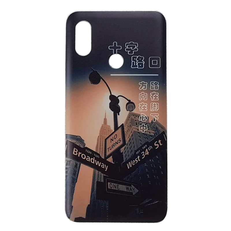 Plastic Voor Xiaomi Mi 8 Mi8 Terug Batterij Cover Achterdeur Behuizing Cover Panel Vervanging Telefoon Case Met Sticker