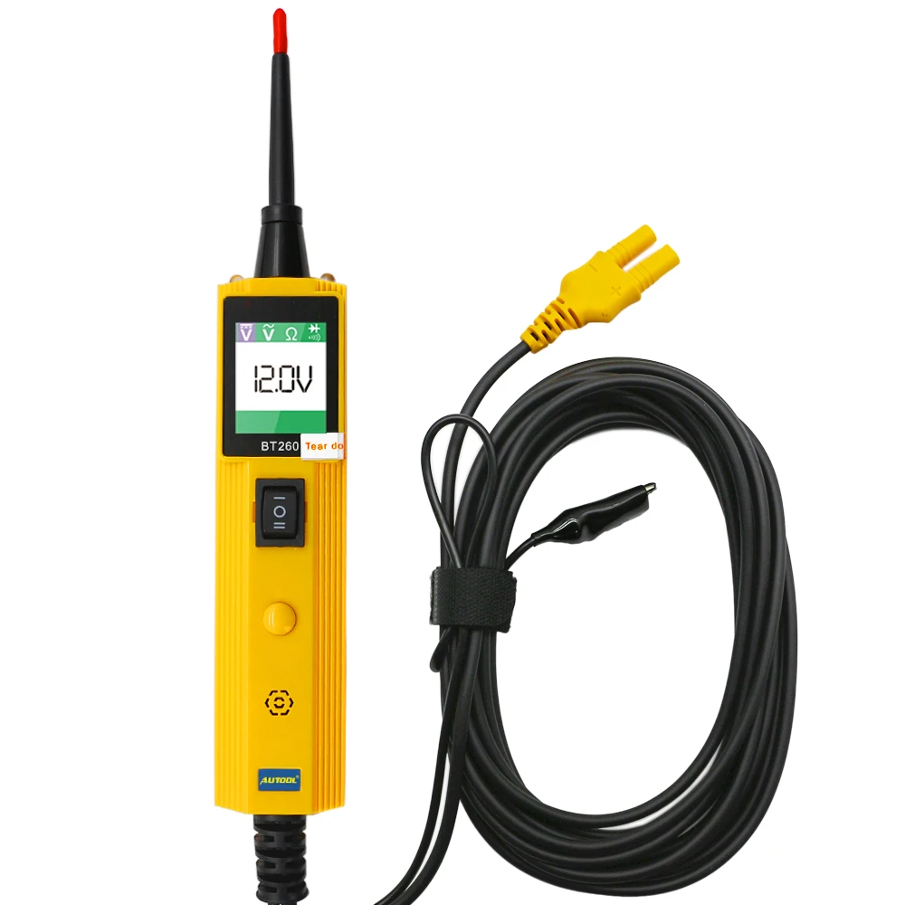

HOT SALE AUTOOL BT260 Car Electric Circuit Tester Power Probe Tool with LED Display Battery Discharger