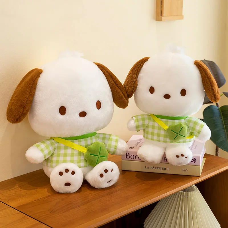 Sanrio Kawaii Pochacco Peluche Simpatico animale di peluche Grande bambola morbida per bambini Regalo di compleanno Perfetto coccoloso Giocattoli Compagno