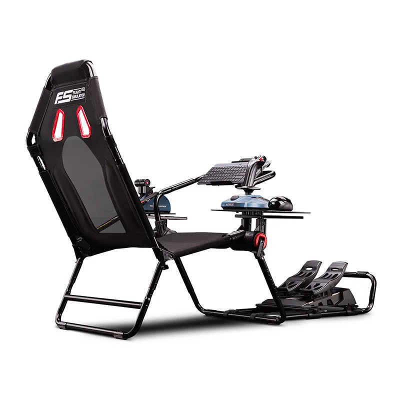 Air combat simulation flight seat bracket racing simulator steering wheel seat bracket game folding seat cockpit portable