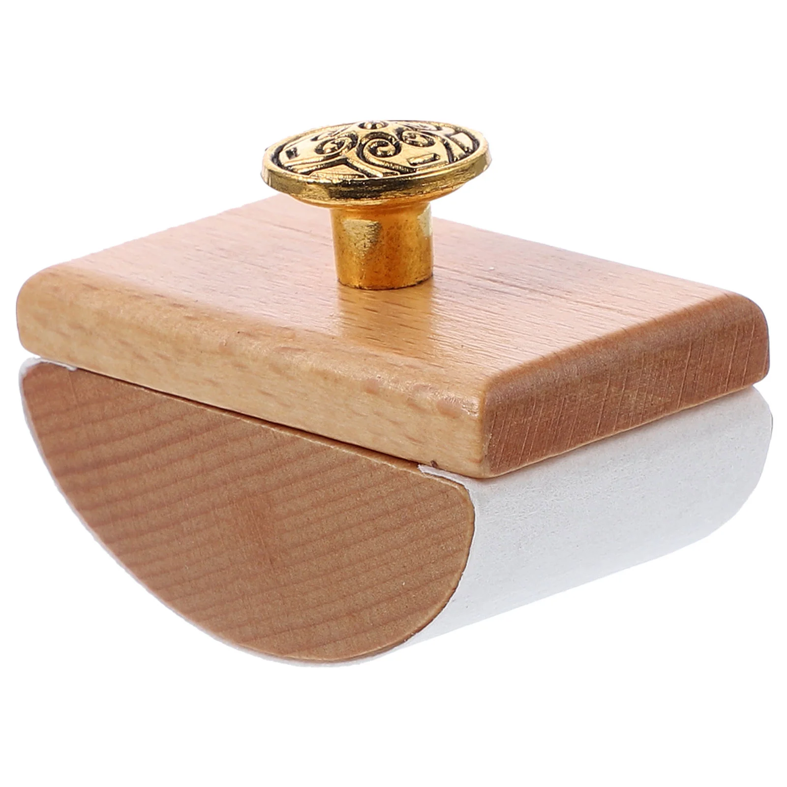 Paper Towel Rocker Ink Absorber Wooden Blotter Blotting Tool for Fountain Pen Ancient Silver Writing Student