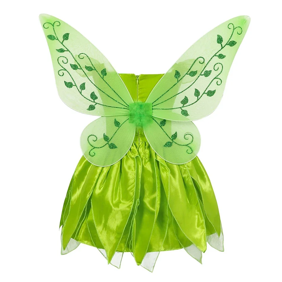 Disney Schattige Meisjes Tinker Bell Kostuum Halloween Kostuum Kids Fancy Dress Fee Prinses Cosplay Carnaval Verjaardagsfeestje