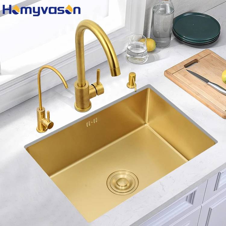

Handmade Kitchen Sink Single Bowl Waterfall Faucet Smart Kitchen Sink Smart Stainless Steel Luxury Modern Kitchen Furniture