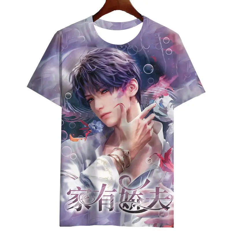 Love and Deepspace Shen Xing Hui Li Shen Qi Yu Qin Che Sylus Rafayel Zayne Xavier casual loose student short-sleeved t-shirt