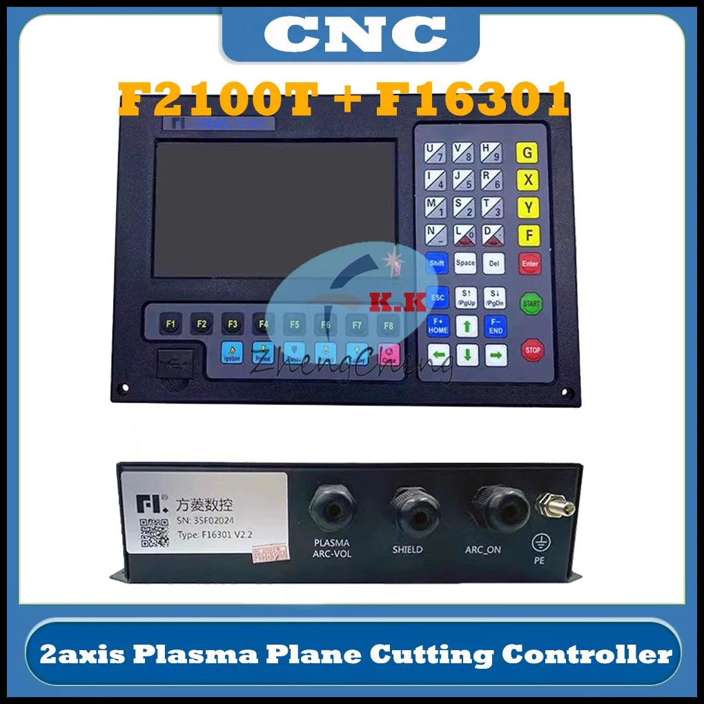 

Latest CNC Plasma Plane Cutting Controller Fang Ling F2100T Plasma Flame Cutting Machine 2axis Cnc System+F16301 Voltage Divider