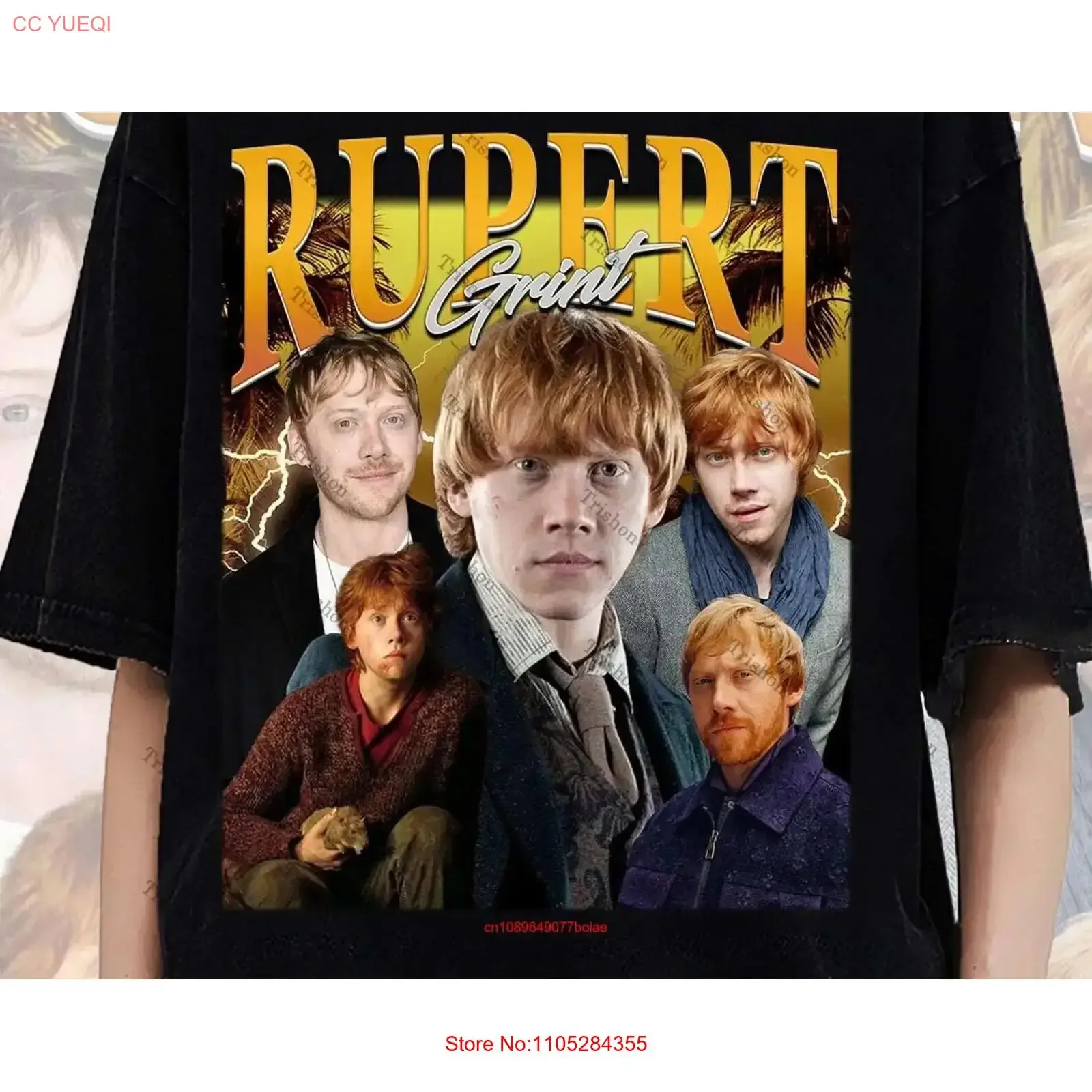 Rupert Grint Actor Retro Vintage T Shirt Best Size S 5XL vintage Washed homme Slightly fashion designer clothes streetwear
