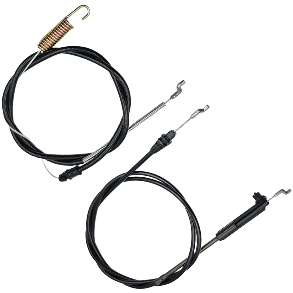 

Комплект тяговых и тормозных кабелей для газонокосилок Toro: 115 8435 — тяговый кабель, 115 8437 — тормозной кабель для легкой установки