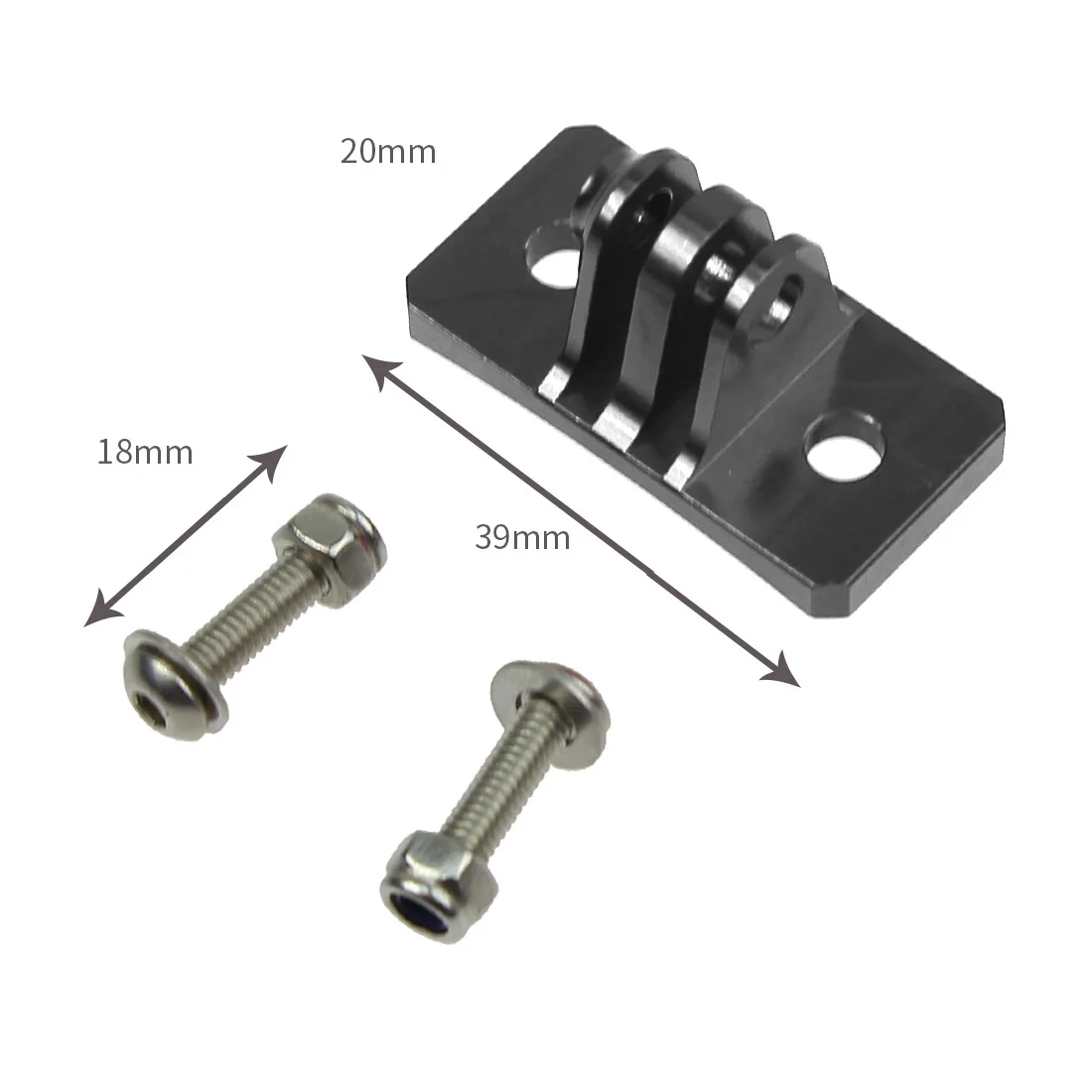 Aluminium Mini Stativ Kopf Helm Feste Adapter Halterung für Gopro Hero 13 11 10 9 8 7 6 5 Für Insta360 ONE R Action Kamera Radfahren – Detail 19
