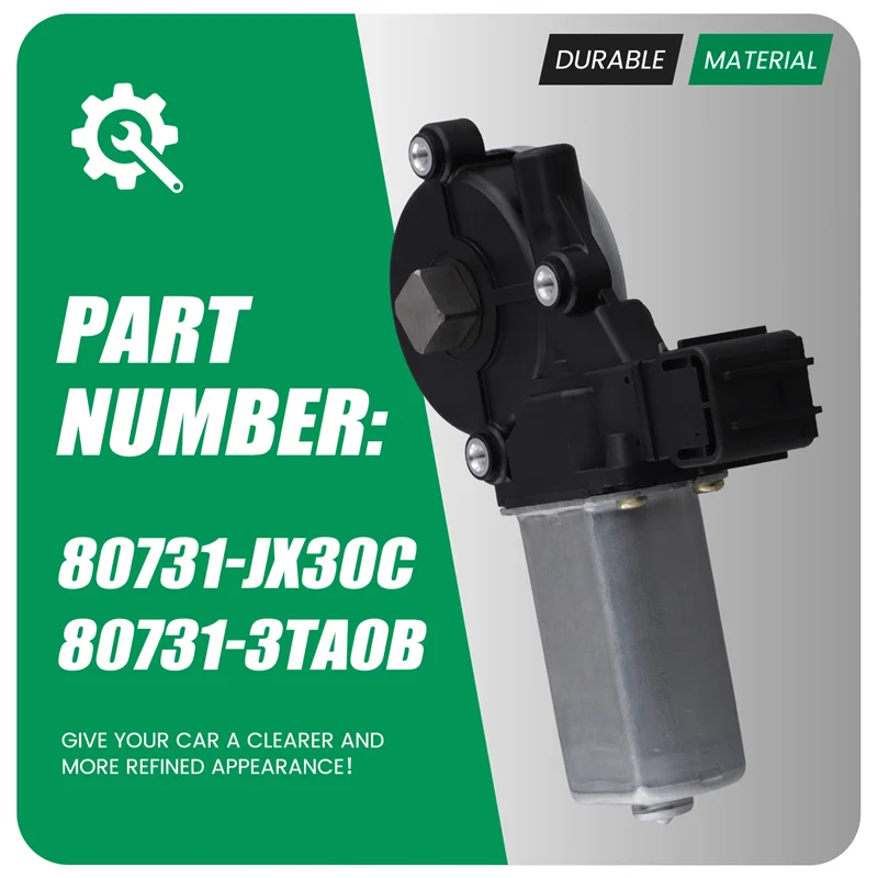 มอเตอร์กระจกไฟฟ้าด้านซ้ายสำหรับรถยนต์นิสสัน รุ่น 80731-JX30C 80731-3TA0B ชุดเปลี่ยนกระจกไฟฟ้า