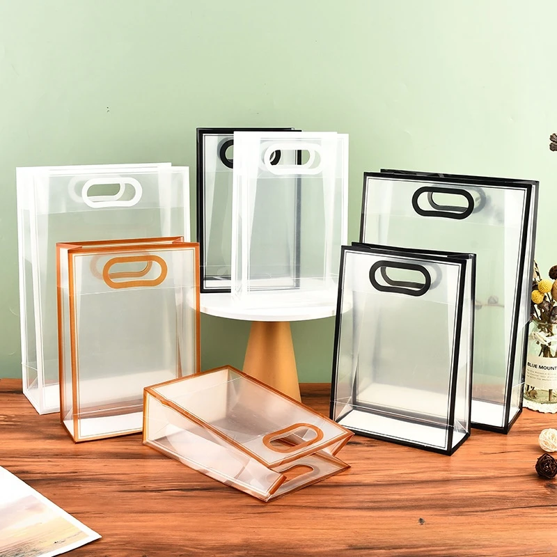 

15 шт., Прозрачные полиэтиленовые пакеты с ручкой