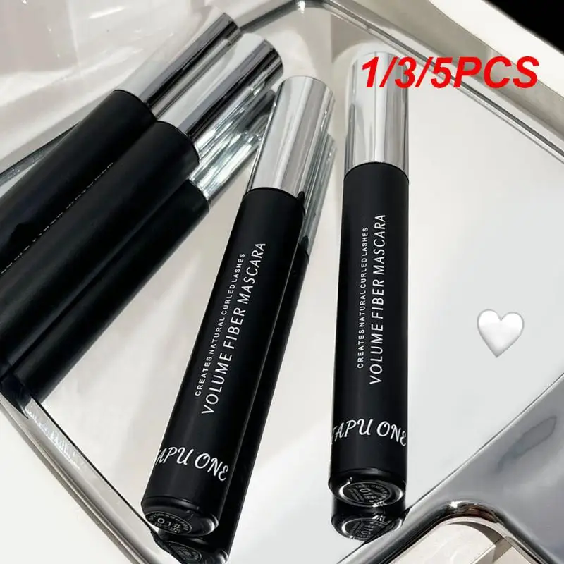 1/3/5PCS Waterdichte Mascara Sterke Krullen Verbeteren Speciale Mascara Voor Rechte Wimpers Natuurlijke Mascara Wimper trends