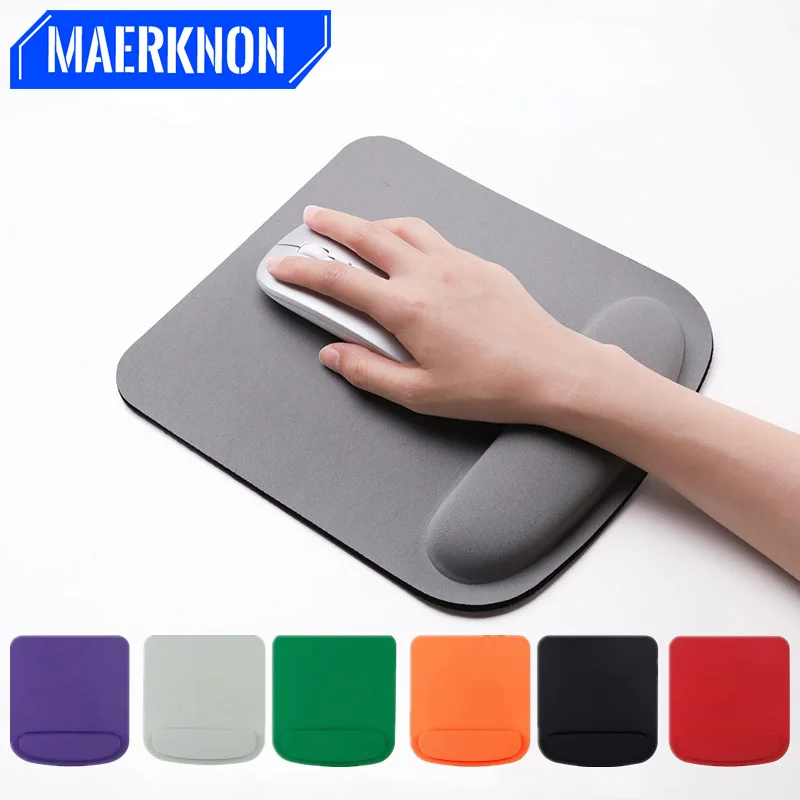 

Wrist Rest Mouse Pad Gaming Office Mousepad Eva Ergonomic Mouse Mats Solid Color Comfortable Desk Mouse Pad For Office PC Laptop