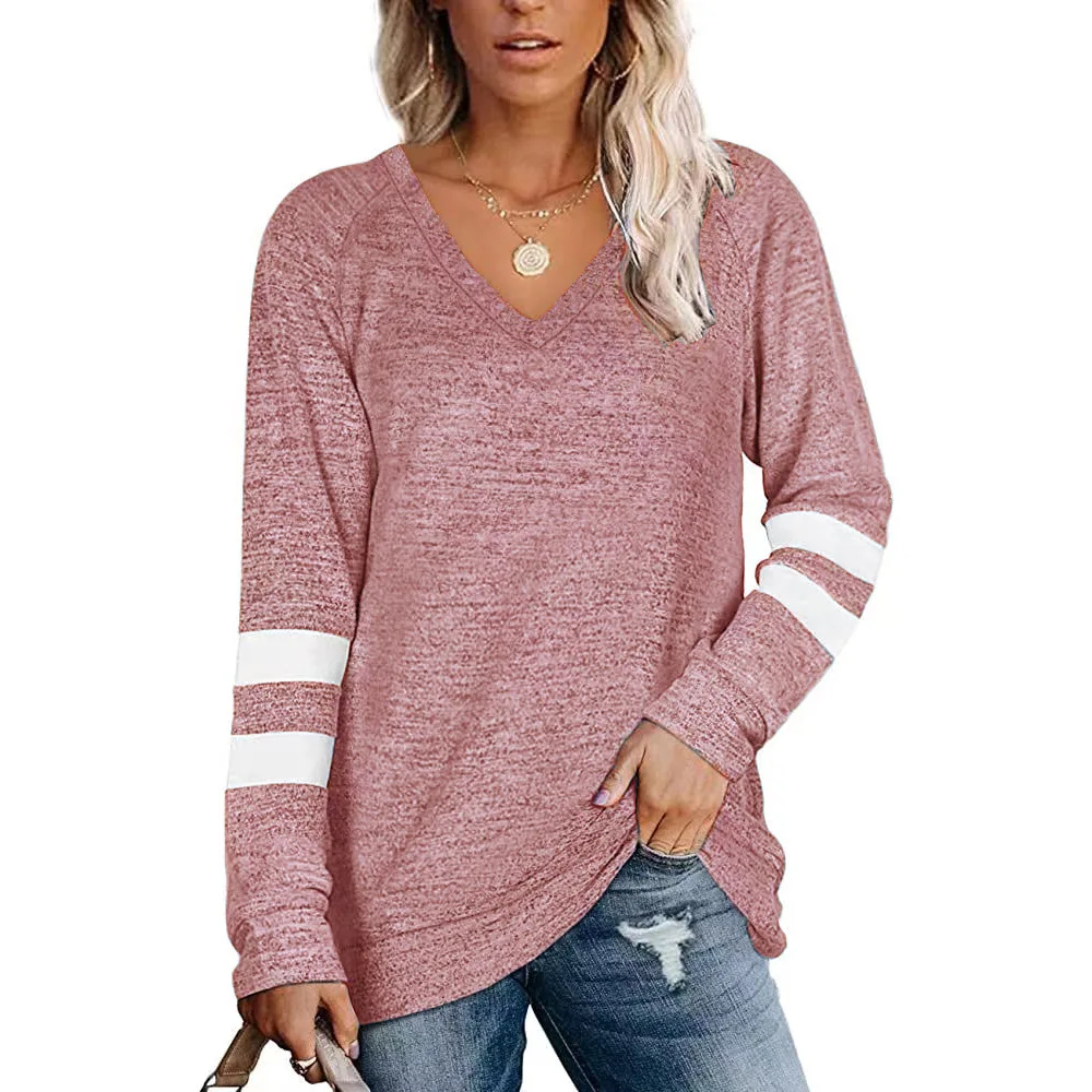 

Solid Casual Loose T-shirts Woman 2025 Autumn Vintage Women's Oversized T-shirt Long Sleeve Tees Fashion Female Tops