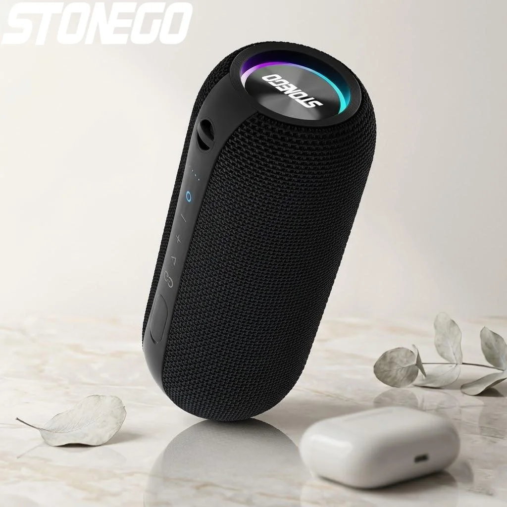 

Беспроводные Bluetooth-колонки в стиле панк с прозрачным дизайном, TWS, двойные динамики, LED-подсветка, мощный бас, портативное аудиоустройство