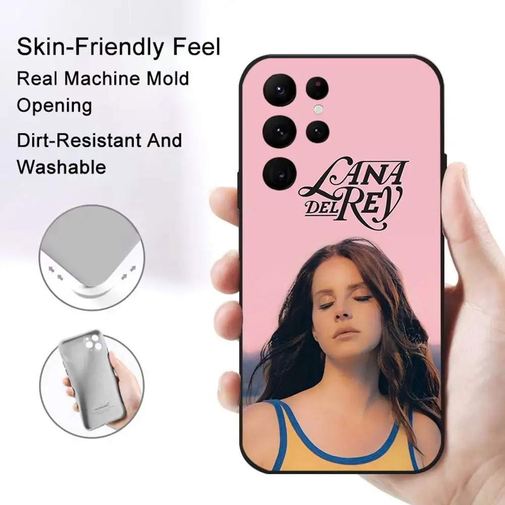 المغني L-Lana D-Del R-Rey جراب هاتف للهاتف S Series S20 S21 S22 S23 S24 FE Plus Ultra غطاء ناعم إلى صديق للبشرة #3