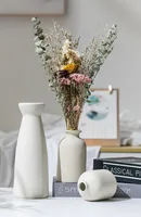 Set of 3 Ceramic Vase, Flower Vases For Rustic Home Decor, 11