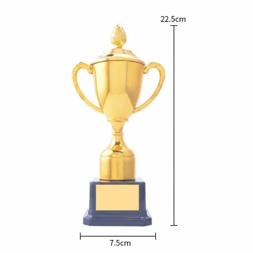 New Gold Gold Trophy Awards Rose Plastic Prize Cup School Rewarding Supply Magnolia Award Cup School Competition