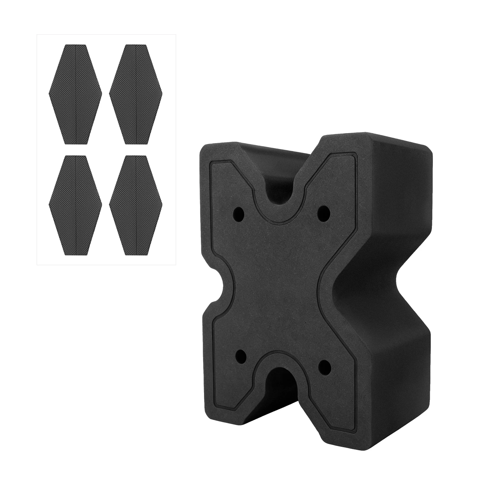 Tactical X-Block Gun Rack EVA Gun Rest Shooting Stand Universal Gun Bench Rest with Anti-Slip Rubber Pad for Pistol Rifle view 3