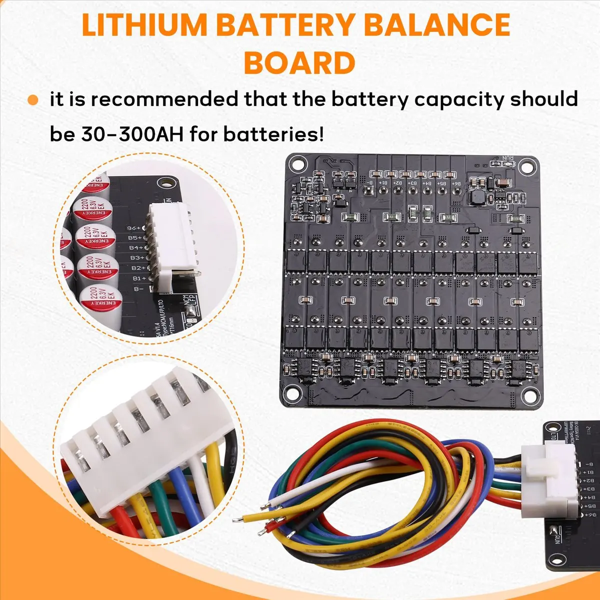 Égaliseur actif 6S wilwill, équilibreur de batterie Lifepo4 / Lipo / LTO, condensateur d'égalisation d'énergie, carte BMS