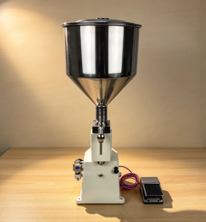 Liquid Filling Machine Full Pneumatic Cream Beverage Paste Quantitative High Precision Filler For Bottle Jar A02