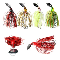 3pcs Chatter Bait 18g Bladed Jig Needle Stinger Hook Wire Bait Power Wobblers Bass Pike Jig Fishing Lures Buzzbait