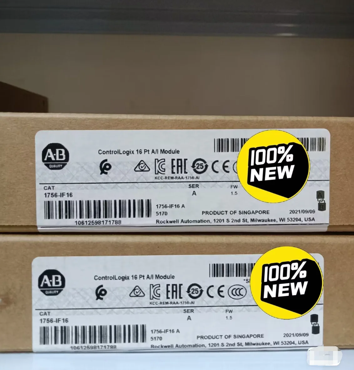 1PC NOUVEAU AB 1756-IF16 1756IF16 UNE CASE MARQUE