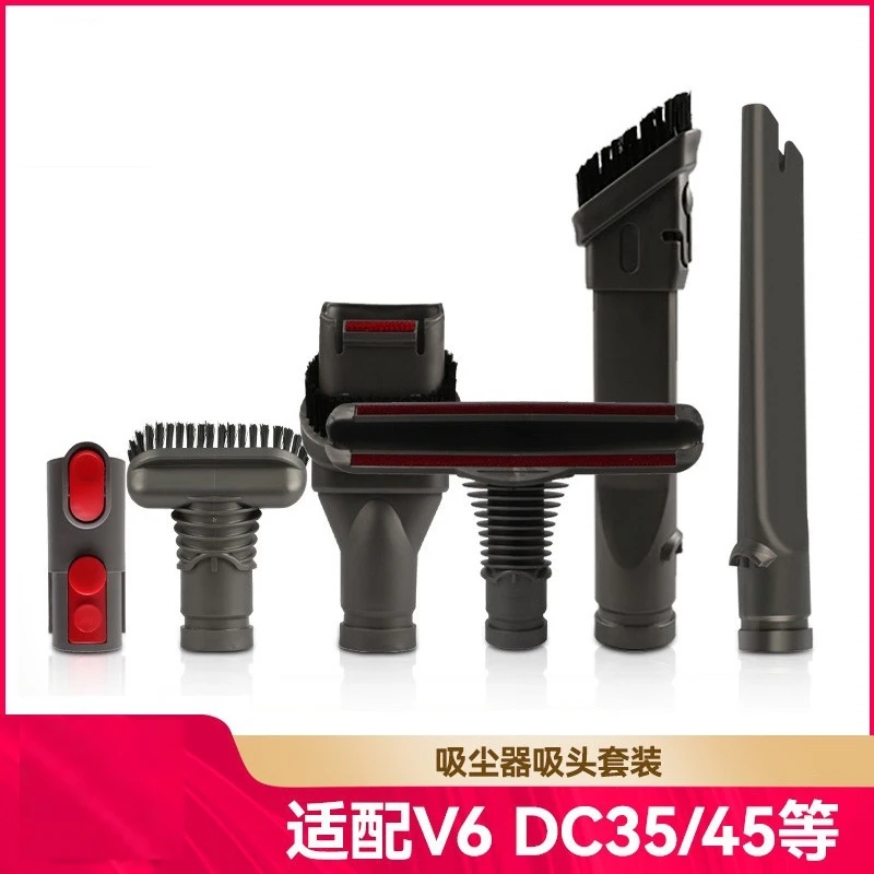 

For Dyson Vacuum Cleaner Accessories Suction Head V6 Flat Suction 2-in-1 Suction Nozzle Brush Head Cover