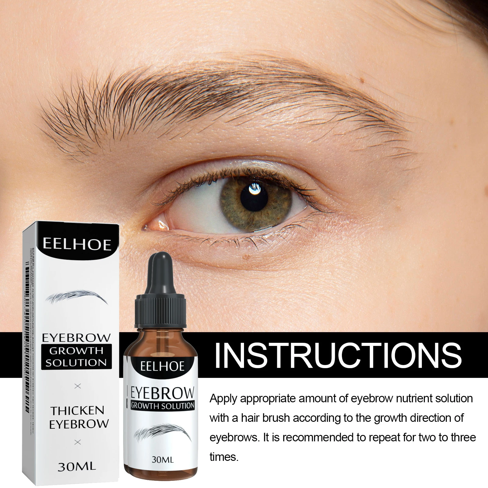 Eyelash Fast Growth Essential Oil Thicken Eyebrows Lifting Eyelashes Enhancer Longer Thicker Lengthening Eyelash Growth Products