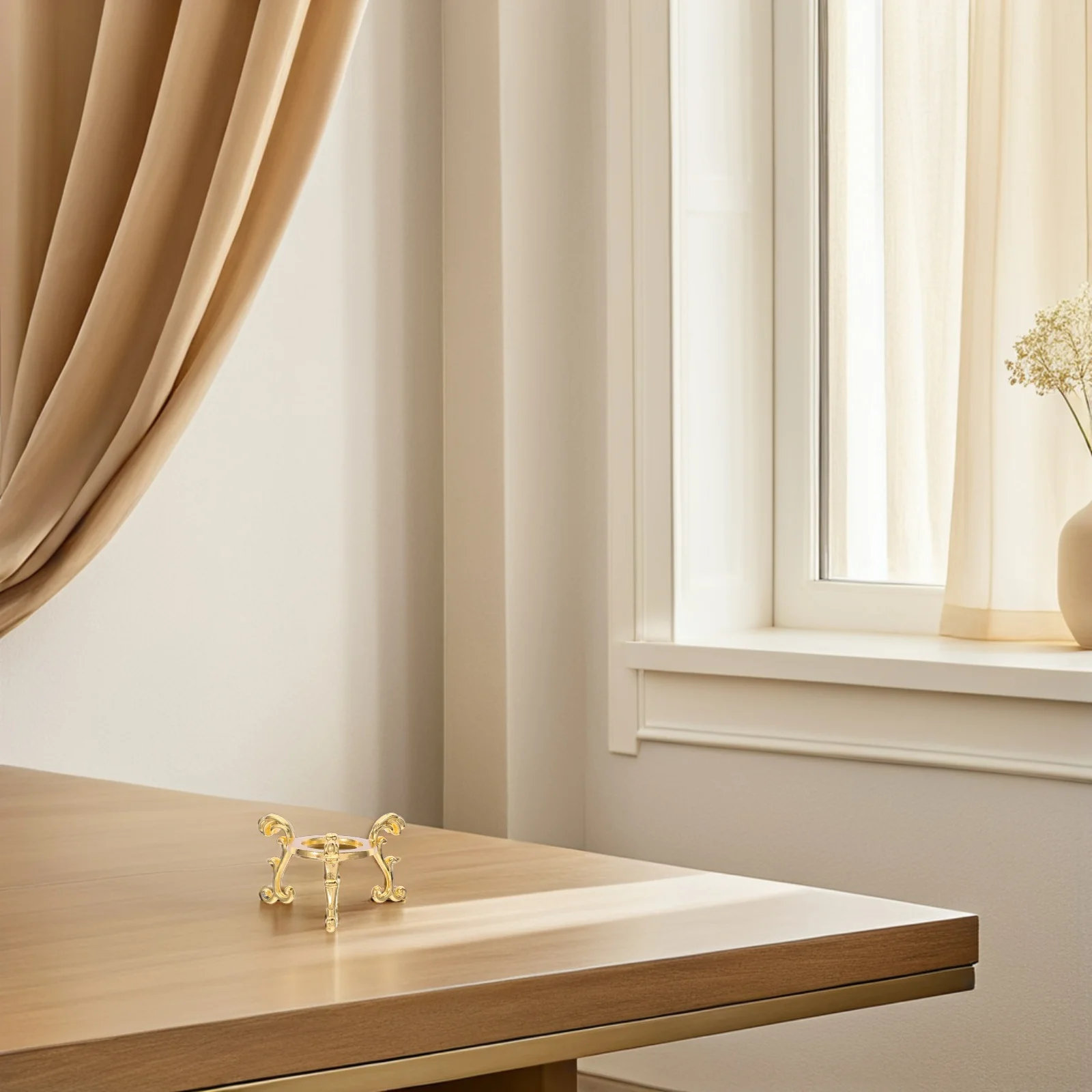 

10Pcs Metal Crystal Display Stand Portable Lightweight Stable for Decorative Ornaments Plate Holder Stand Crystal Holder