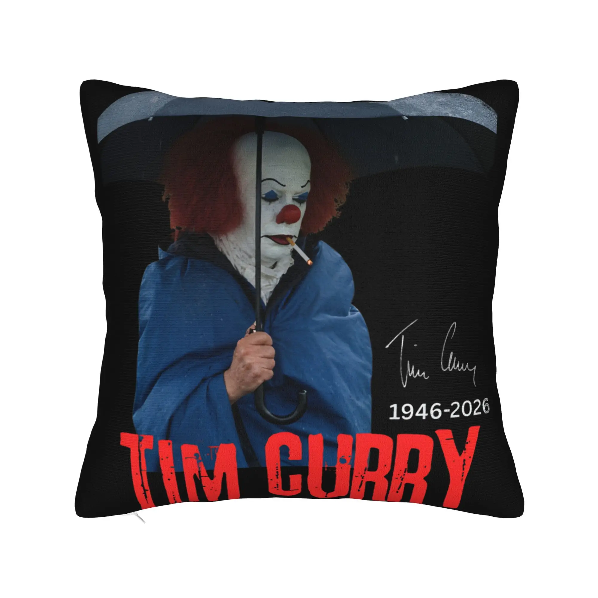 RIP Tim Curry Pillowcase Stuff Printed Cushion Cover Gift  Throw Pillow Case Cover Home Multi Size