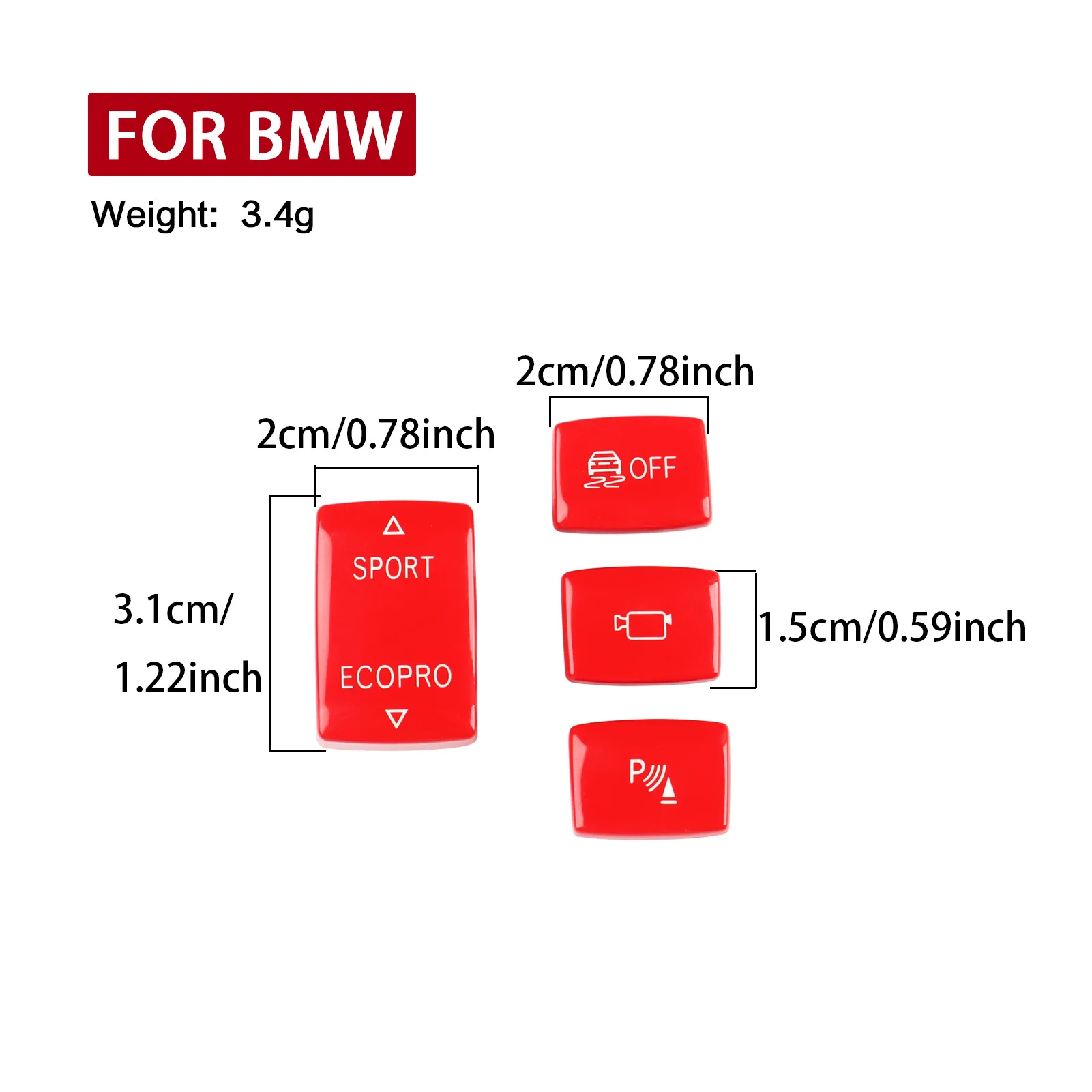 Car ESP Drive Mode Switch Sport Button Antislip Radar Sensor Key Cover Replace For BMW F20 F21 F22 F23 F30 F31 F34 F32 F33 F36
