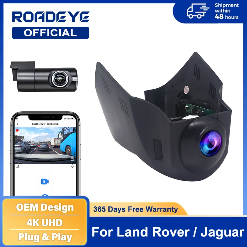 

Dash Cam for Land Rover Range Rover,Evoque 2018-2022,Discovery 5 2017-2022,For Jaguar F-Type 2018-2024,Plug and Play Car DVR 4K