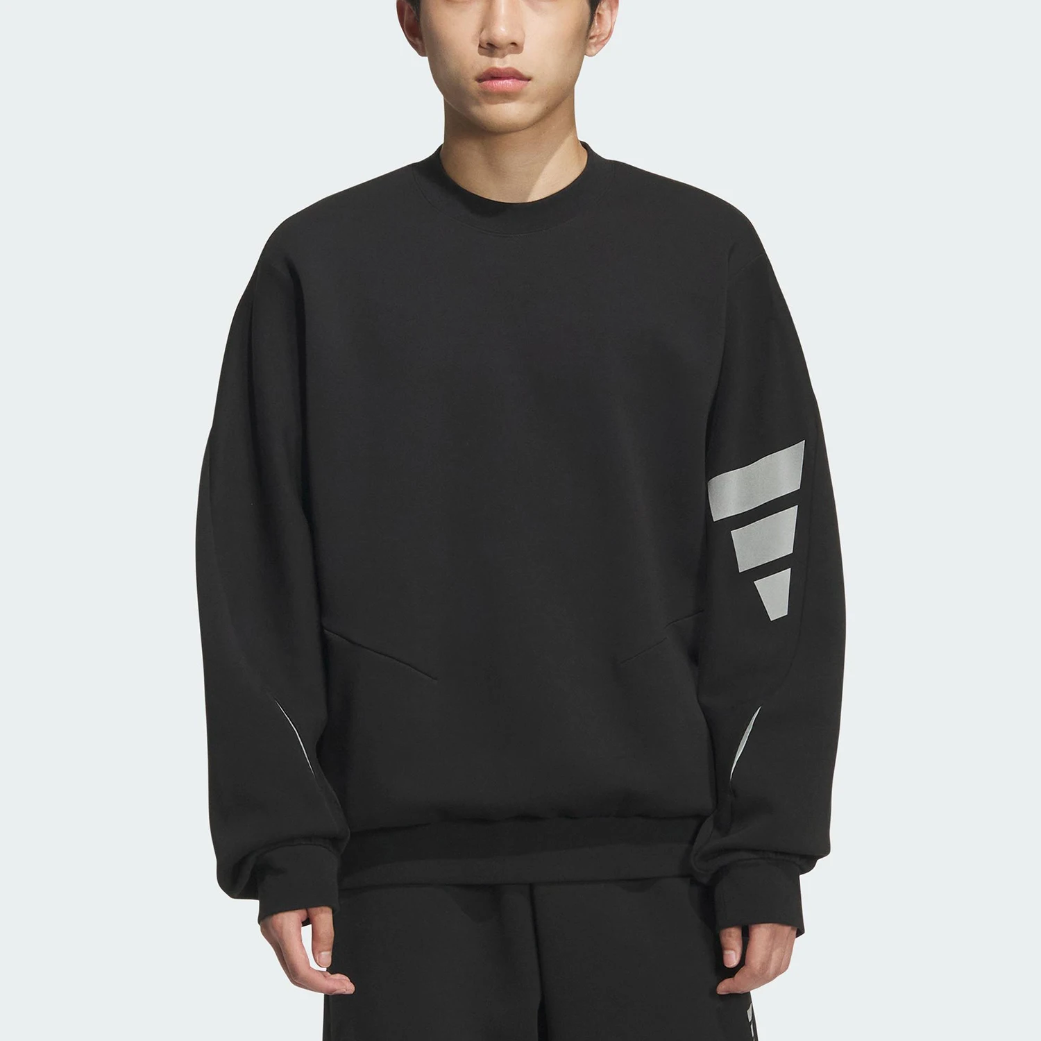 Adidas genuine Spring and Autumn men's loose long sleeved knitted sweatshirt pullover KC0156