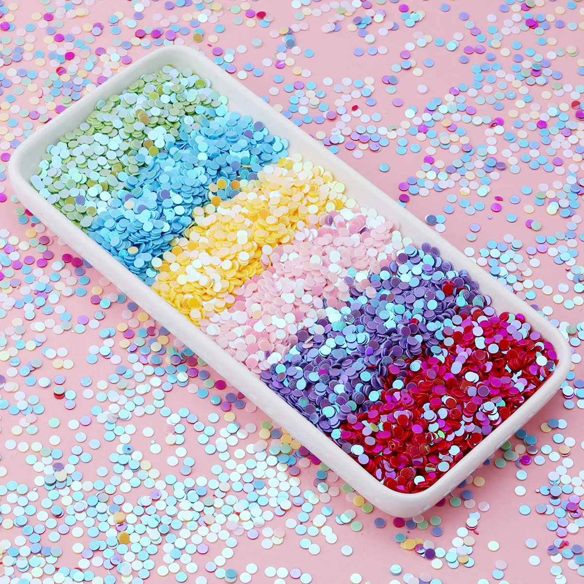 30g/Lot 3mm PVC Loose Sequins Glitter Round Sequins Paillettes For Nail Art Manicure DIY Crafts Scrapbooking Clothing Accesso