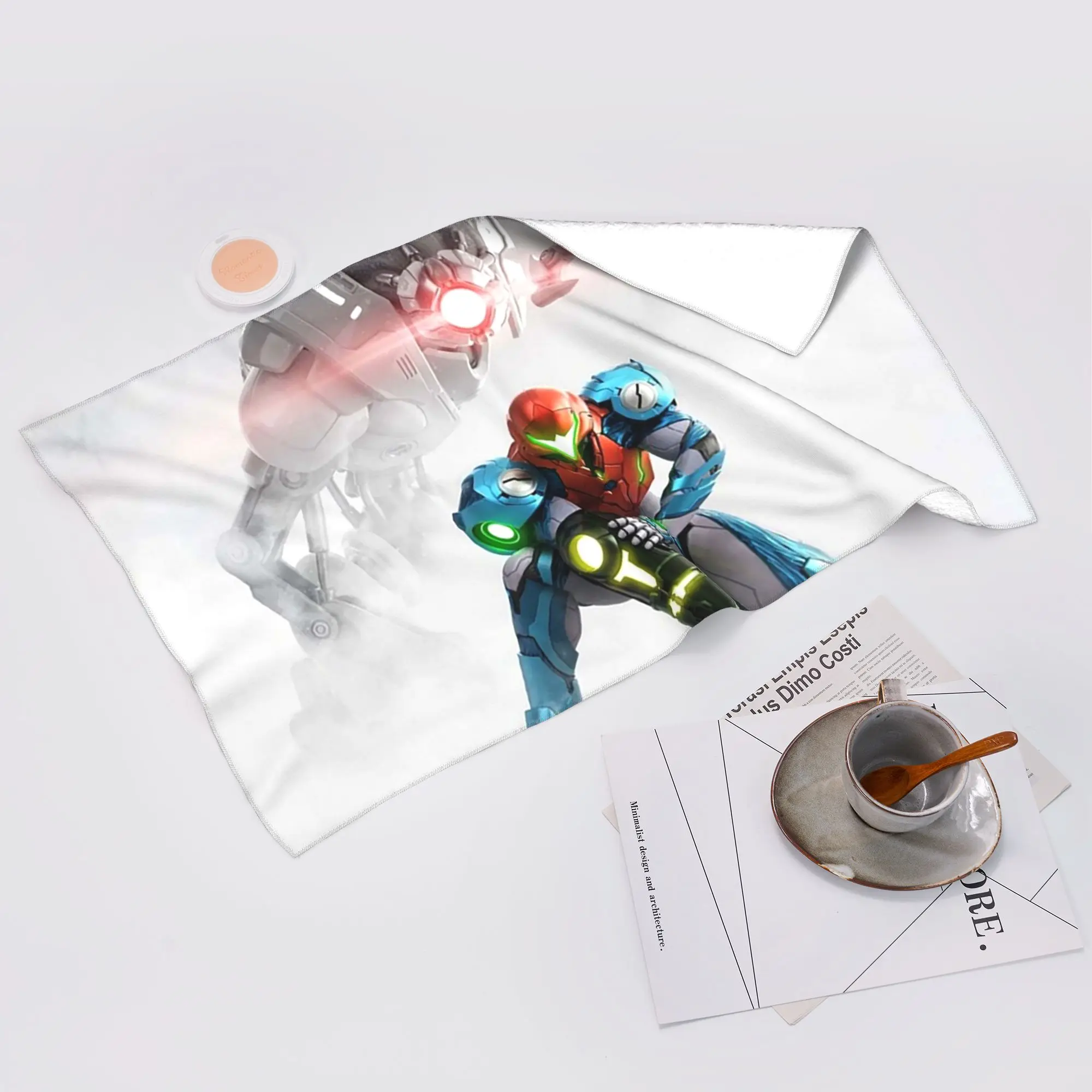 Custom Metroid Soft Face Towel Quick Dry Pool Bath Cotton Towels Breathable