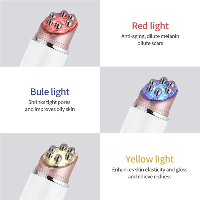 M14K-Mini EMS Eye Massager,  Heating Eye Lifting Massager Anti-Wrinkle LED Light Therapy Beauty Device