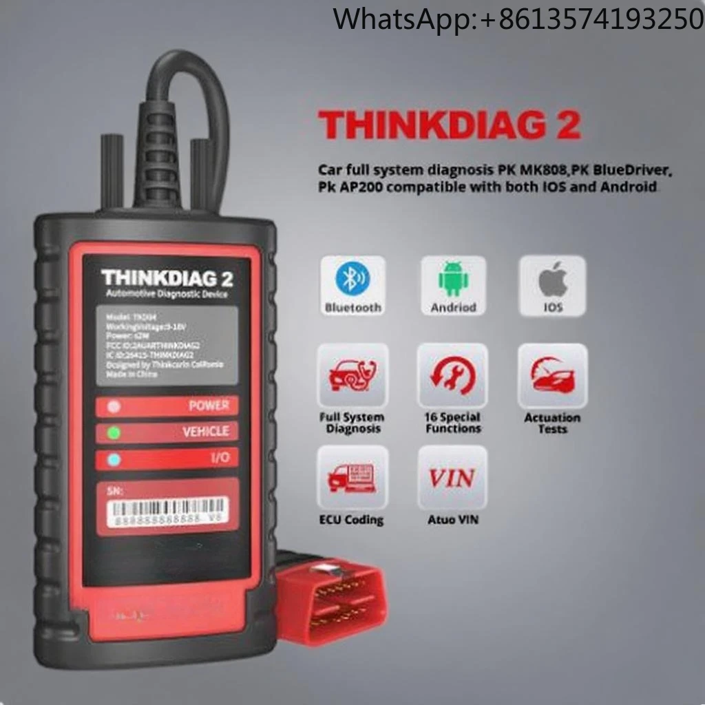 

100% Original ThinkCar Applicable to Thinkdiag2 OBD2 Scanner + 16 Resets