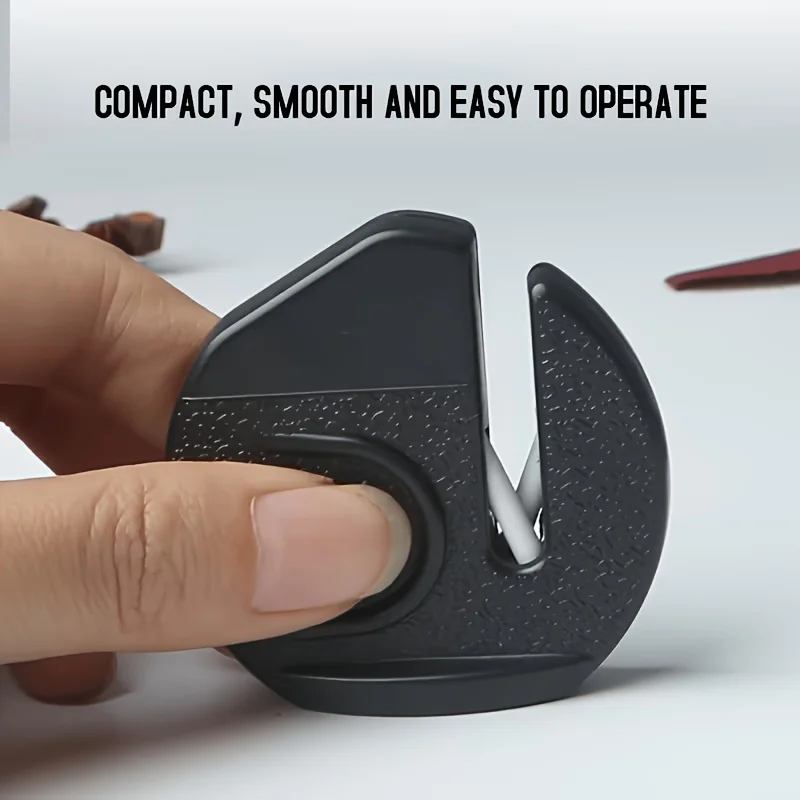 Mini Knife Sharpener for Home Use, Portable Fast Knife Sharpening Tool, Manual Knife Sharpening Stone for Kitchen Knives