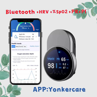 HRV Digital Spo2 Blood Fingertip Oximeters Finger Clip Oximetro Recargable Usb 4g Bluetooth Pulse Oximeter App