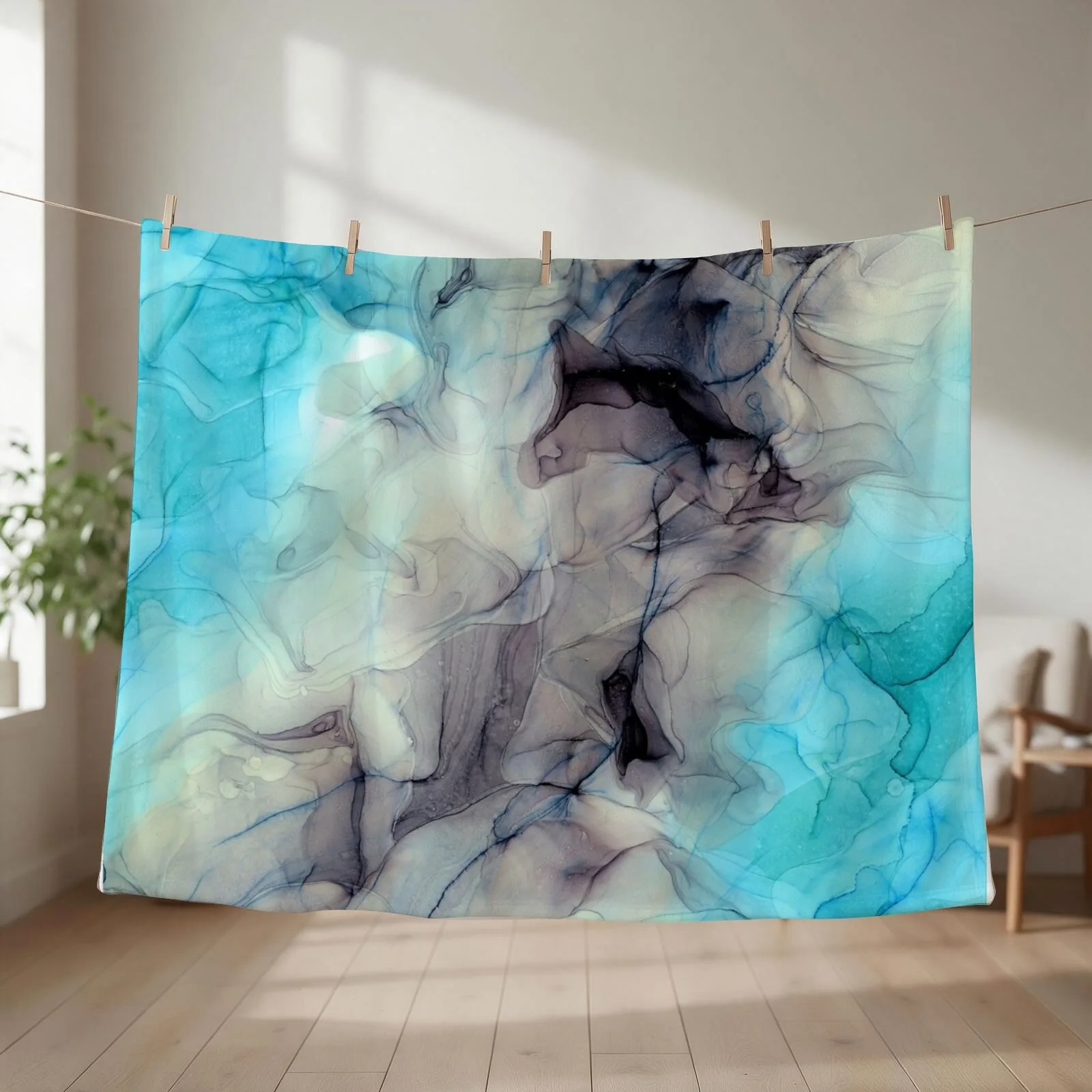 The Calm Before The Storm Throw Blanket couch cozy soft plush fuzzy picnic outdoor blanket