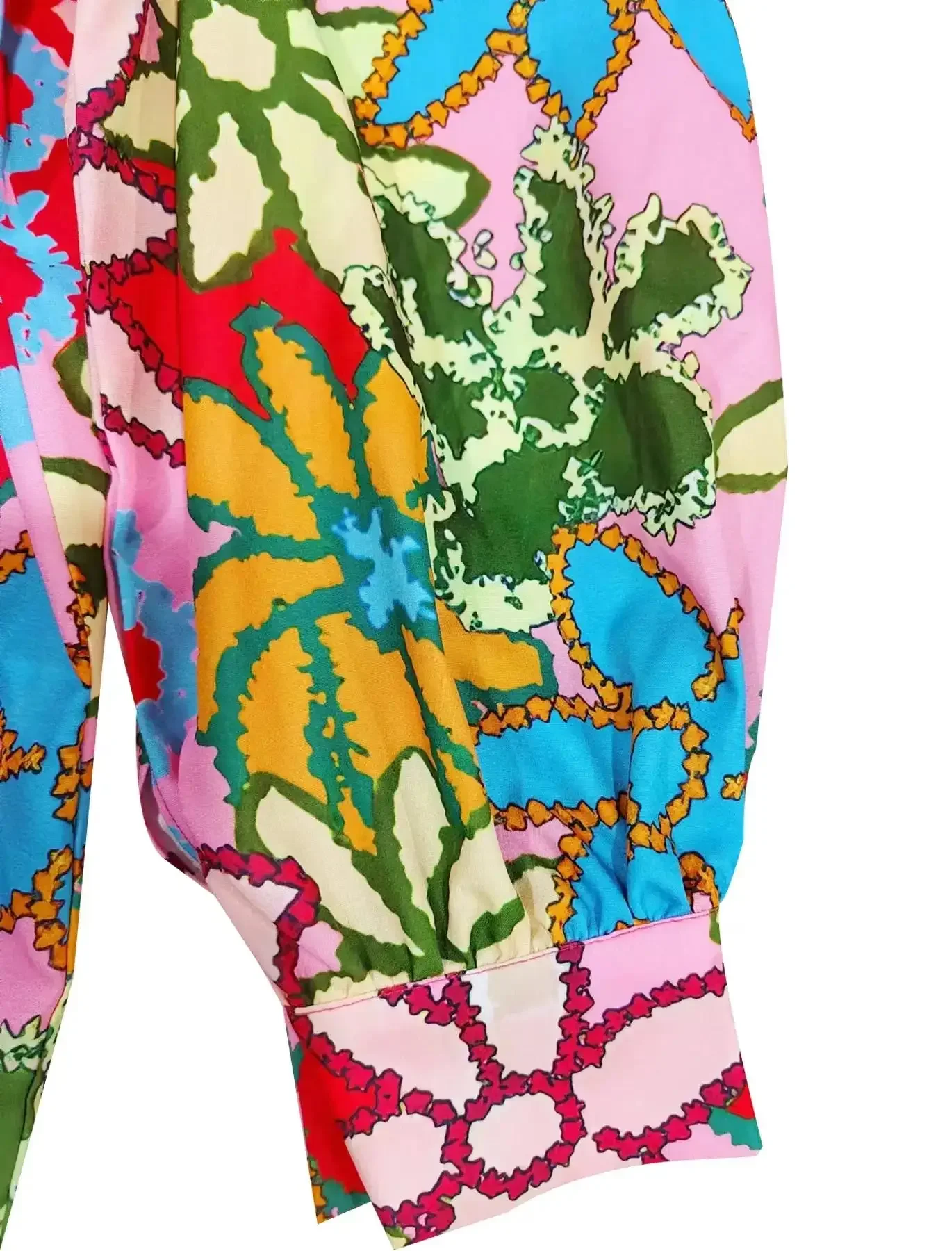 Frauen Mode Plus Größe 1XL-5XL frauen Revers Blumen Druck Hemd Damen Casual Elegante Bluse Langarm-shirt