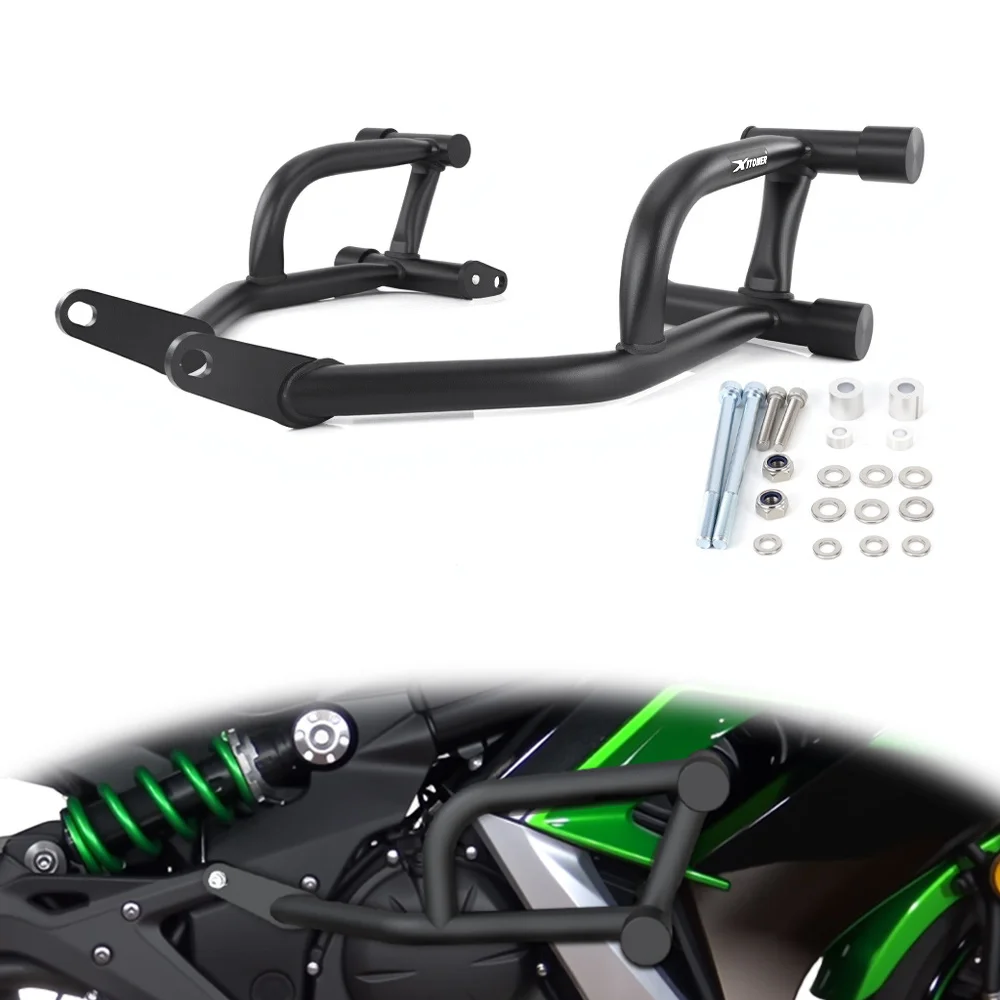 Motorcycle Stunt Cage Crash Cage Engine Guard Highway Bars Protector Race Rail ninja 650 ER-6F EX650  Ninja 400 For Kawasaki