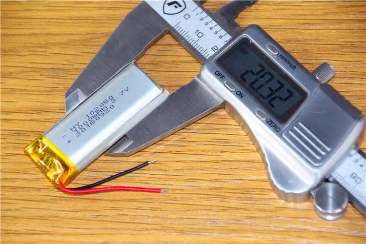 Bateria de lítio microfone sem fio WIFI navegador 3.7V 102050   Taxa de envio geral 1000mAh Mai God Célula de íon-lítio recarregável