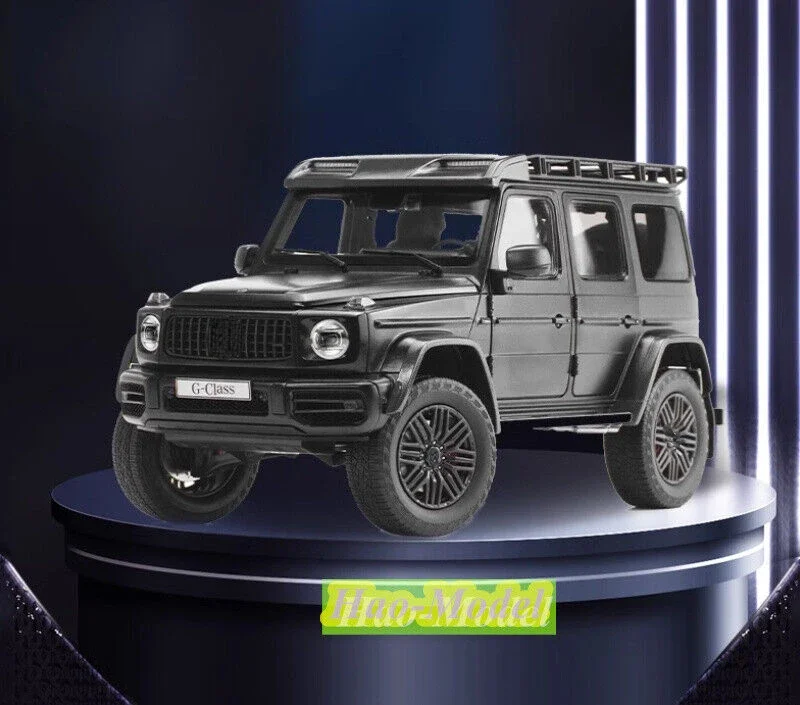 KengFai 1:18 Per NZG Benz G63 4X4 2022 Pressofuso In Metallo Modello di Auto Per Bambini Giocattoli Ragazzi Regali Di Compleanno Hobby Display Collezione Nero